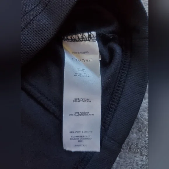 Spyder Shirt Men's X-Large Black 1/4 Zip Long Sleeve Performance Active Pullover - Picture 5 of 10